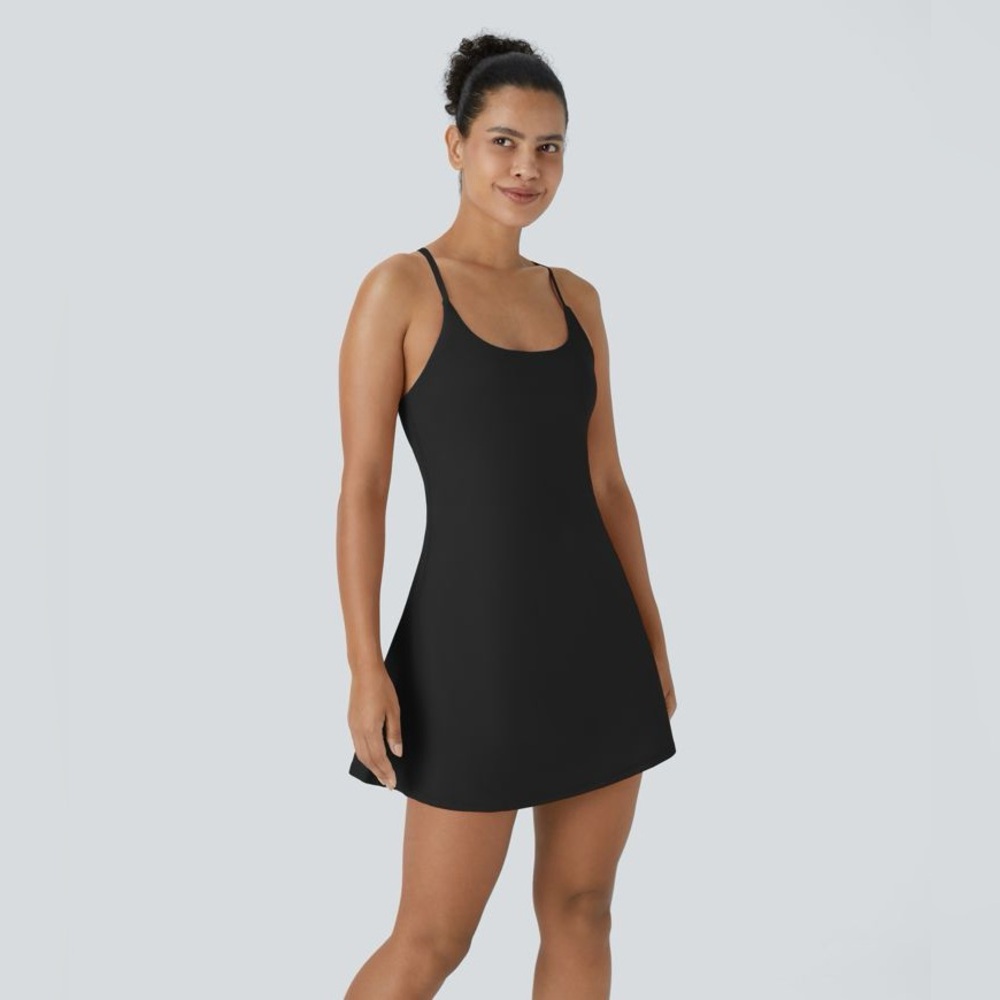 NWT Halara Airy Backless 2-in-1 Pocket Cool Touch Active Dress
